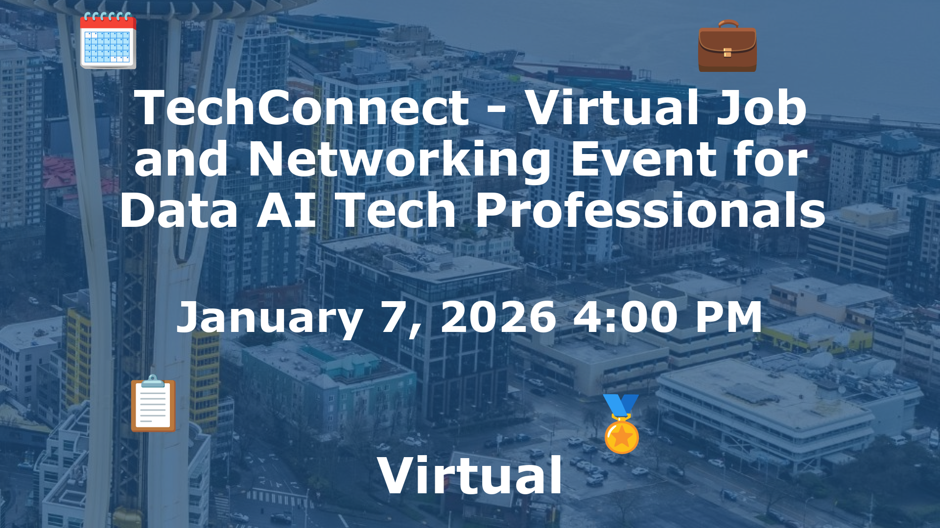 TechConnect - Virtual Job and Networking Event for Data AI Tech Professionals event image